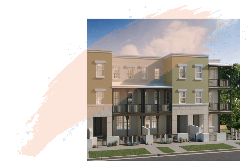 Exterior of vacation rental townhomes at Desert Color in St. George, Utah