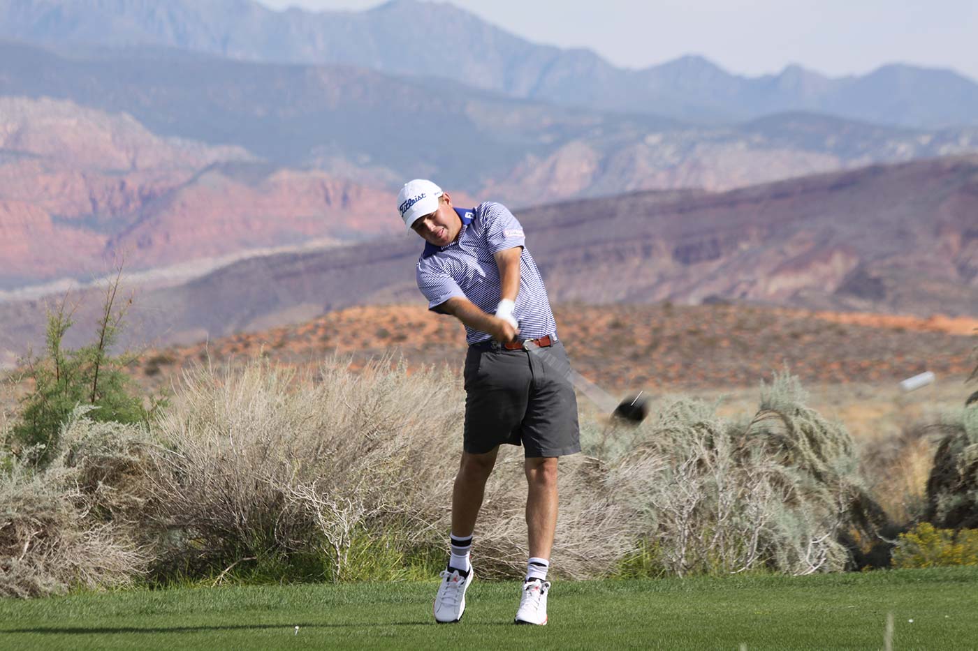 Sand Hollow Resort championship golf course in Hurricane, Utah — Top 100 resort course set against red sandstone formations